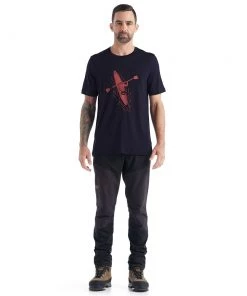 Icebreaker Merino Tech Lite II Mens T-Shirt Paddle Lines Navy Blue 10 Icebreaker Merino Tech Lite II Mens T-Shirt Paddle Lines Navy Blue -Cheap Icebreaker Shop 0a56cy401 3