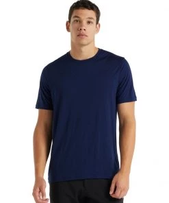Icebreaker Merino Tech Lite II Mens T-Shirt Royal Navy L
