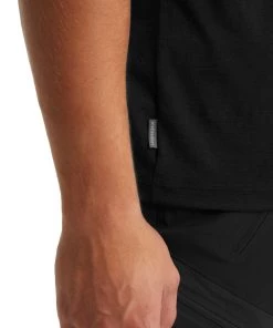 Icebreaker Merino Tech Lite II Mens T-Shirt Icebreaker Mountain Black -Cheap Icebreaker Shop 0a59j2001 6