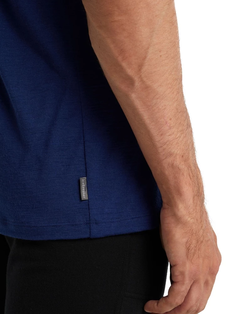 Icebreaker Merino Tech Lite II Mens T-Shirt Move To Natural Mountain Royal Navy M 7 Icebreaker Merino Tech Lite II Mens T-Shirt Move To Natural Mountain Royal Navy M - Image 5