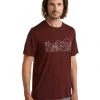 Icebreaker Merino Tech Lite II Mens T-Shirt Combi Ski Trip Island Espresso L -Cheap Icebreaker Shop 0a59j4064 1 2