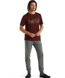 Icebreaker Merino Tech Lite II Mens T-Shirt Combi Ski Trip Island Espresso 2XL -Cheap Icebreaker Shop 0a59j4064 3