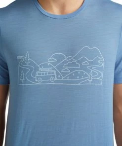 Icebreaker Merino Tech Lite II Mens T-Shirt Combi Ski Trip Island L -Cheap Icebreaker Shop 0a59j4072 5 2