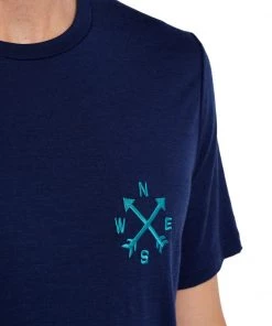 Icebreaker Merino Tech Lite II Mens T-Shirt Nonetwork Royal Navy M -Cheap Icebreaker Shop 0a59j6466 4