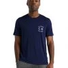 Icebreaker Merino Tech Lite II Mens T-Shirt Nature's Compass Royal Navy -Cheap Icebreaker Shop 0a59j8466 1