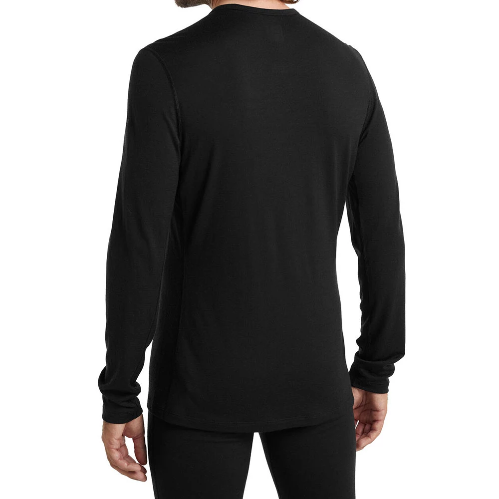 Icebreaker 200 Oasis LS Crewe Mens Top Travel Diaries Black 5 Icebreaker 200 Oasis LS Crewe Mens Top Travel Diaries Black - Image 3