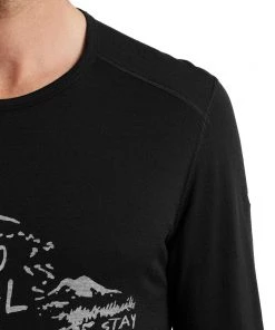 Icebreaker 200 Oasis LS Crewe Mens Top Travel Diaries Black 14 Icebreaker 200 Oasis LS Crewe Mens Top Travel Diaries Black -Cheap Icebreaker Shop 0a59kx001 5