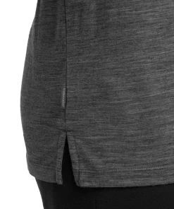 Icebreaker Merino Tech Lite II Mens Polo Shirt Gritstone Heather L -Cheap Icebreaker Shop 0a59lc004 7 1