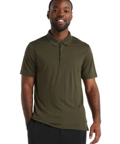 Icebreaker Merino Tech Lite II Mens Polo Shirt Loden