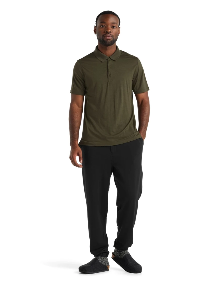 Icebreaker Merino Tech Lite II Mens Polo Shirt Loden 5 Icebreaker Merino Tech Lite II Mens Polo Shirt Loden - Image 3