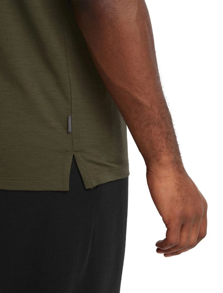 Icebreaker Merino Tech Lite II Mens Polo Shirt Loden 8 Icebreaker Merino Tech Lite II Mens Polo Shirt Loden - Image 6