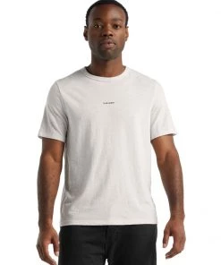 Icebreaker Merino Hybrid Central Mens T-Shirt Cream