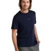 Icebreaker Merino Hybrid Central Mens T-Shirt Navy Blue -Cheap Icebreaker Shop 0a59lp401 1