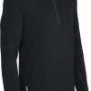Icebreaker Mens Merino Original Long Sleeve Half Zip Sweater Black -Cheap Icebreaker Shop 100871 black 2