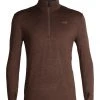 Icebreaker Mens Merino Original LS Half Zip Bronze Heather M -Cheap Icebreaker Shop 100871204 1 1 1