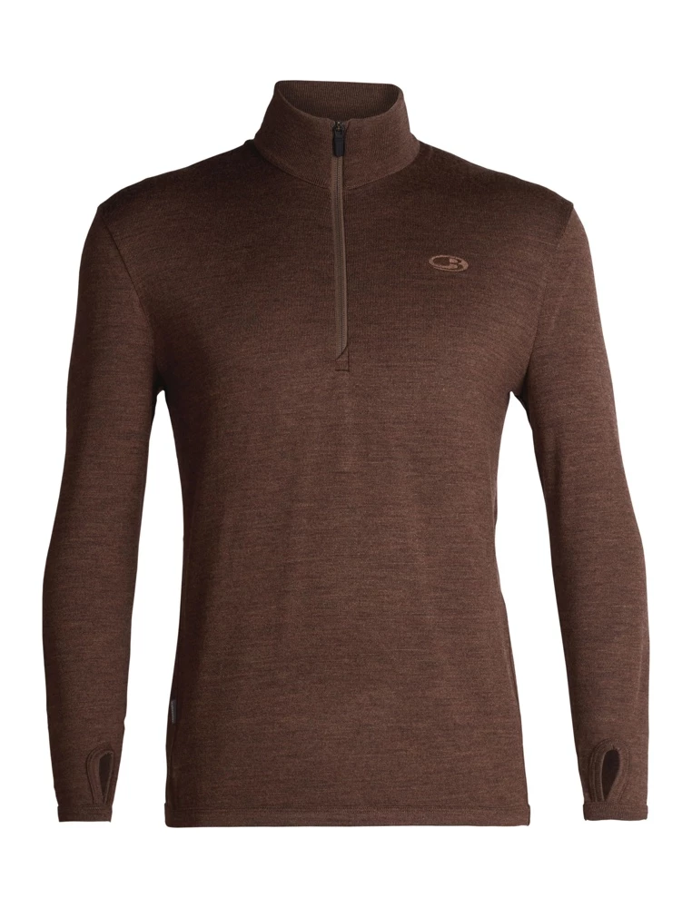 Icebreaker Mens Merino Original LS Half Zip Bronze Heather M 3 Icebreaker Mens Merino Original LS Half Zip Bronze Heather M
