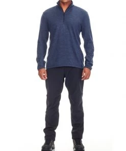 Icebreaker Mens Merino Original Long Sleeve Half Zip Shirt Fathom Heather 2XL 12 Icebreaker Mens Merino Original Long Sleeve Half Zip Shirt Fathom Heather 2XL -Cheap Icebreaker Shop 100871403 4 1