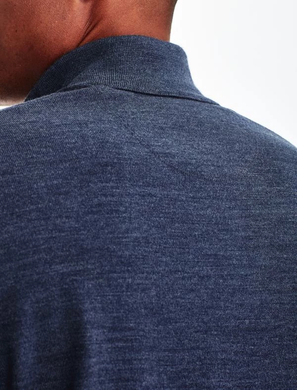 Icebreaker Mens Merino Original Long Sleeve Half Zip Shirt Fathom Heather 2XL 10 Icebreaker Mens Merino Original Long Sleeve Half Zip Shirt Fathom Heather 2XL - Image 8