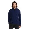 Icebreaker Merino Original Mens LS Half Zip Top Royal Navy -Cheap Icebreaker Shop 100871466 1 2