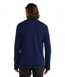 Icebreaker Merino Original Mens LS Half Zip Top Royal Navy -Cheap Icebreaker Shop 100871466 2 2