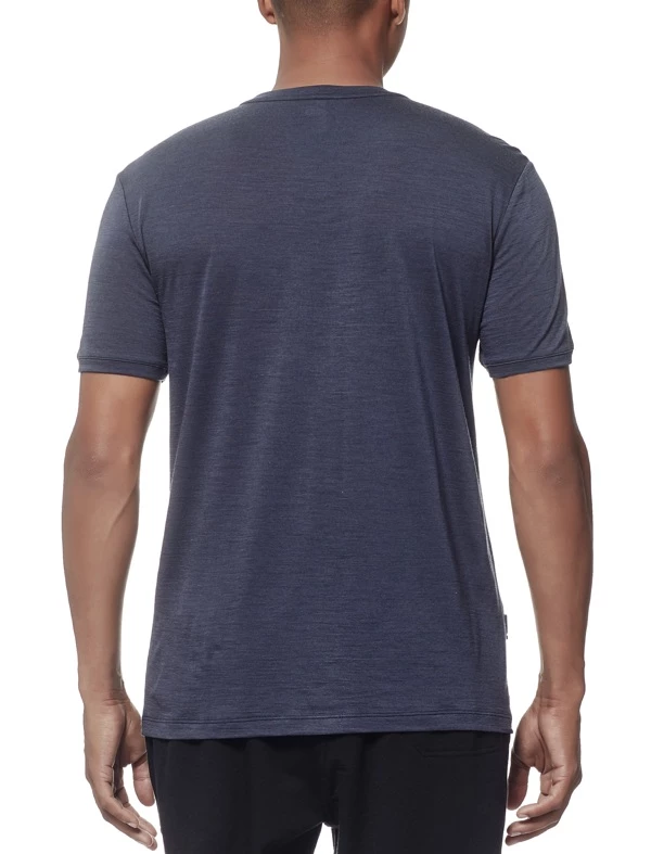 Icebreaker Mens Merino Tech Lite Short Sleeve Crewe Stealth 2XL 4 Icebreaker Mens Merino Tech Lite Short Sleeve Crewe Stealth 2XL - Image 2