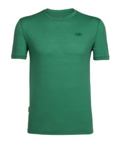 Icebreaker Mens Merino Tech Lite Short Sleeve Crewe Shirt Green M