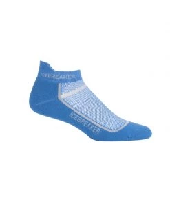Icebreaker Mens Merino Multisport Light Micro Socks Sea Blue/Twister Heather XL