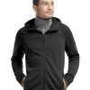 Icebreaker Mens Merino Sierra Plus Long Sleeve Zip Hoodie Black S -Cheap Icebreaker Shop 102325001 black s