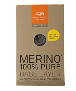 Icebreaker Mens Merino Tech Top Long Sleeve Half Zip Shirt Gritstone Heather M