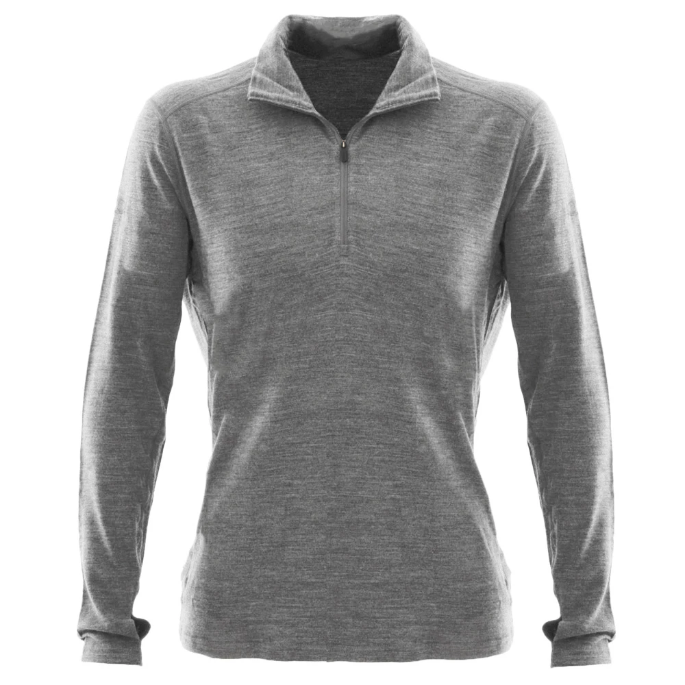 Icebreaker Mens Merino Tech Top Long Sleeve Half Zip Shirt Gritstone Heather M 5 Icebreaker Mens Merino Tech Top Long Sleeve Half Zip Shirt Gritstone Heather M - Image 3