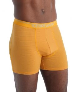 Icebreaker Merino Anatomica Mens Boxers Yellow