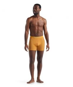 Icebreaker Merino Anatomica Mens Boxers Yellow -Cheap Icebreaker Shop 103029390 3 2