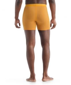 Icebreaker Merino Anatomica Mens Boxers Yellow -Cheap Icebreaker Shop 103029390 4 2