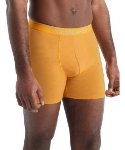 Icebreaker Merino Anatomica Mens Boxers Yellow -Cheap Icebreaker Shop 103029390 5 2