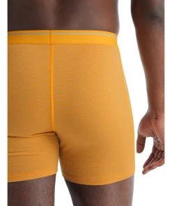 Icebreaker Merino Anatomica Mens Boxers Yellow -Cheap Icebreaker Shop 103029390 7 2
