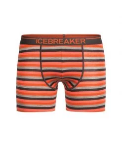 Icebreaker Mens Merino Anatomica Boxers Copper/Ebony 2XL