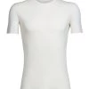 Icebreaker Mens Merino Anatomica Short Sleeve Crewe Snow