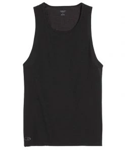 Icebreaker Mens Merino Anatomica Tank Top Black
