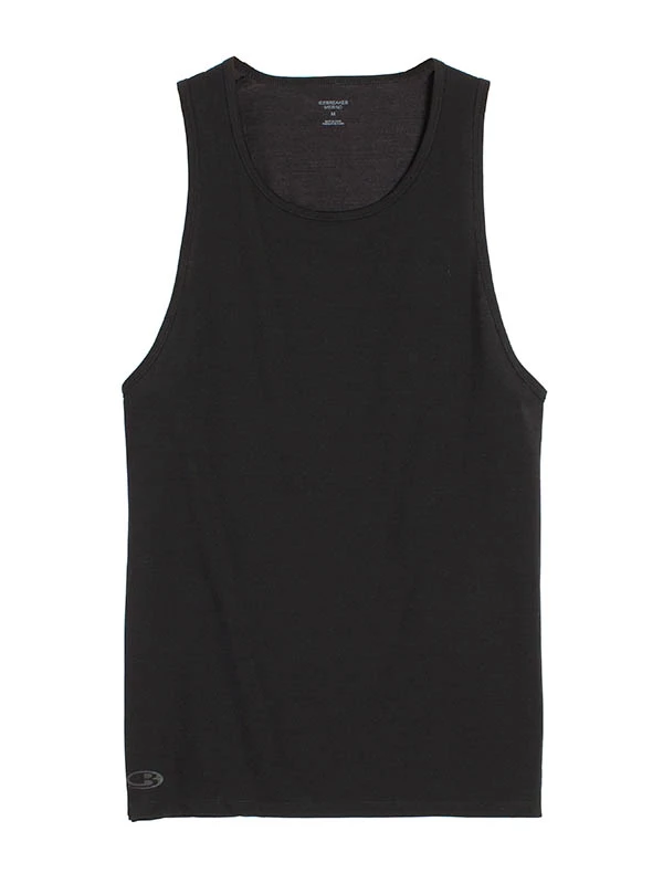 Icebreaker Mens Merino Anatomica Tank Top Black 3 Icebreaker Mens Merino Anatomica Tank Top Black