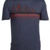 Icebreaker Mens Merino Tech Lite Short Sleeve Crewe Tree Line Stealth/Rocket 2XL -Cheap Icebreaker Shop 103285002 1