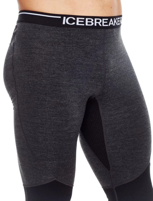 Icebreaker Mens Merino Winter Zone Leggings Jet Heather/Black 2XL 6 Icebreaker Mens Merino Winter Zone Leggings Jet Heather/Black 2XL - Image 4