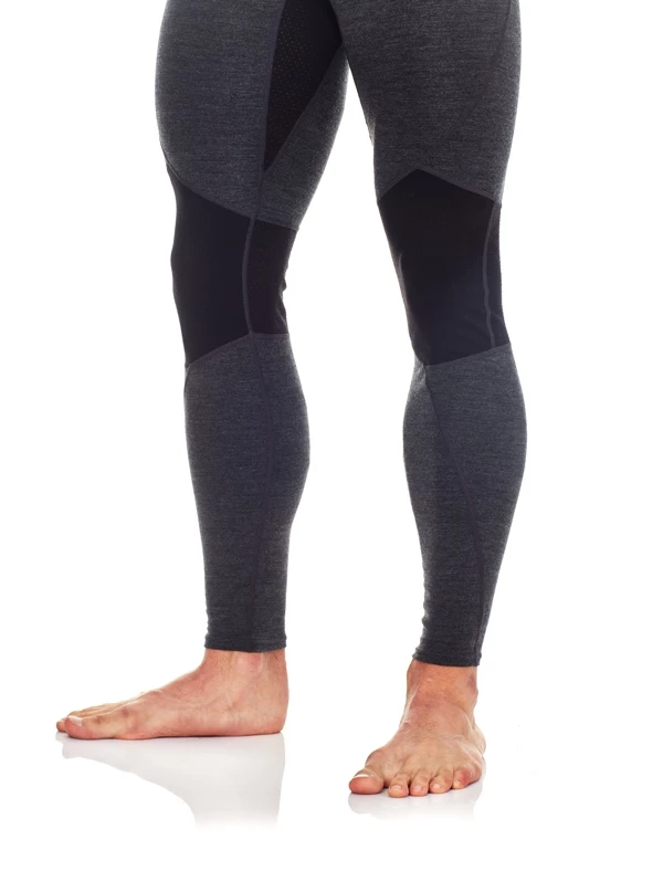 Icebreaker Mens Merino Winter Zone Leggings Jet Heather/Black 2XL 7 Icebreaker Mens Merino Winter Zone Leggings Jet Heather/Black 2XL - Image 5