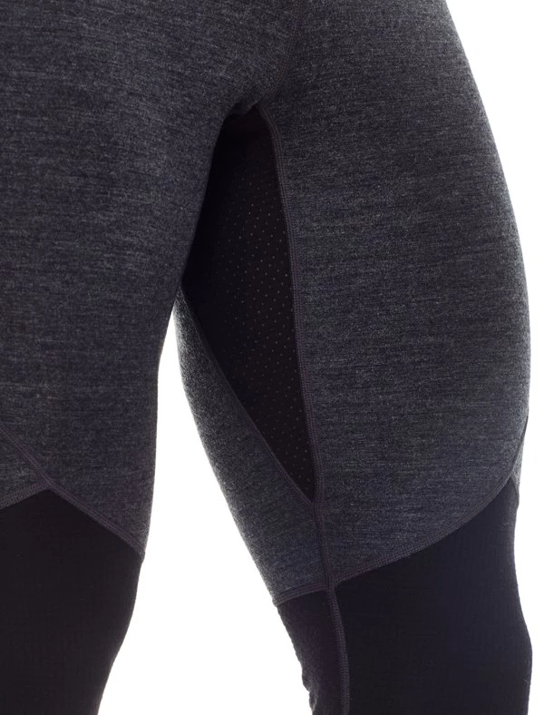 Icebreaker Mens Merino Winter Zone Leggings Jet Heather/Black 2XL 8 Icebreaker Mens Merino Winter Zone Leggings Jet Heather/Black 2XL - Image 6