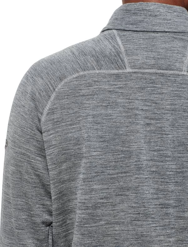 Icebreaker Mens Merino Mt Elliot Long Sleeve Zip Gritstone Heather/Black XL 8 Icebreaker Mens Merino Mt Elliot Long Sleeve Zip Gritstone Heather/Black XL - Image 6