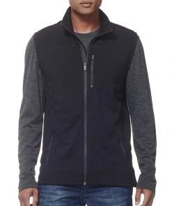 Icebreaker Mens Merino Mt Elliot Vest Black L