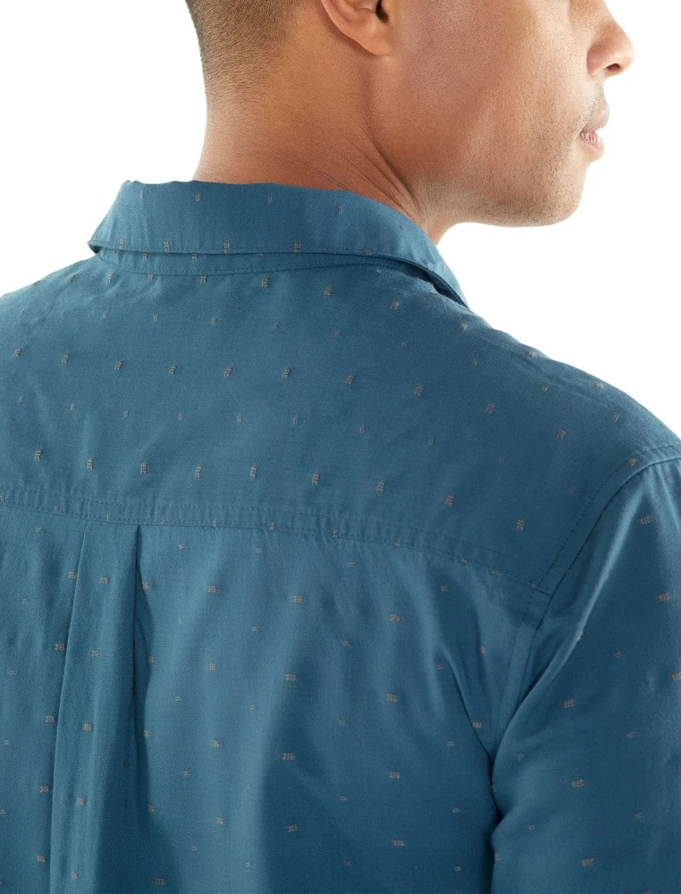 Icebreaker Merino Hybrid Compass Short Sleeve Mens T-Shirt Thunder/Timberwolf/Dobby XL 5 Icebreaker Merino Hybrid Compass Short Sleeve Mens T-Shirt Thunder/Timberwolf/Dobby XL - Image 3