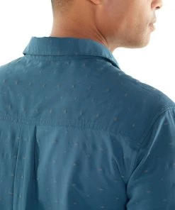 Icebreaker Merino Hybrid Mens Collared Dress Shirt Plaid Teal M -Cheap Icebreaker Shop 103611403 4