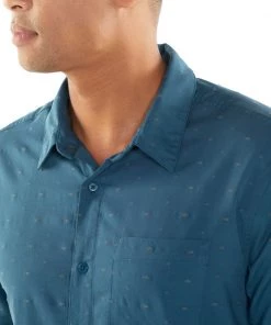 Icebreaker Merino Hybrid Mens Collared Dress Shirt Plaid Teal M -Cheap Icebreaker Shop 103611403 6