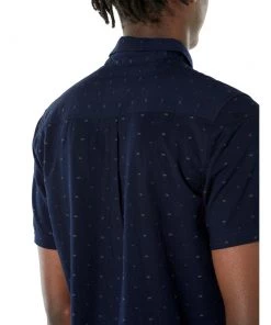 Icebreaker Merino Hybrid Compass Mens Collared Dress Shirt Midnight Navy 2XL -Cheap Icebreaker Shop 103611423 6