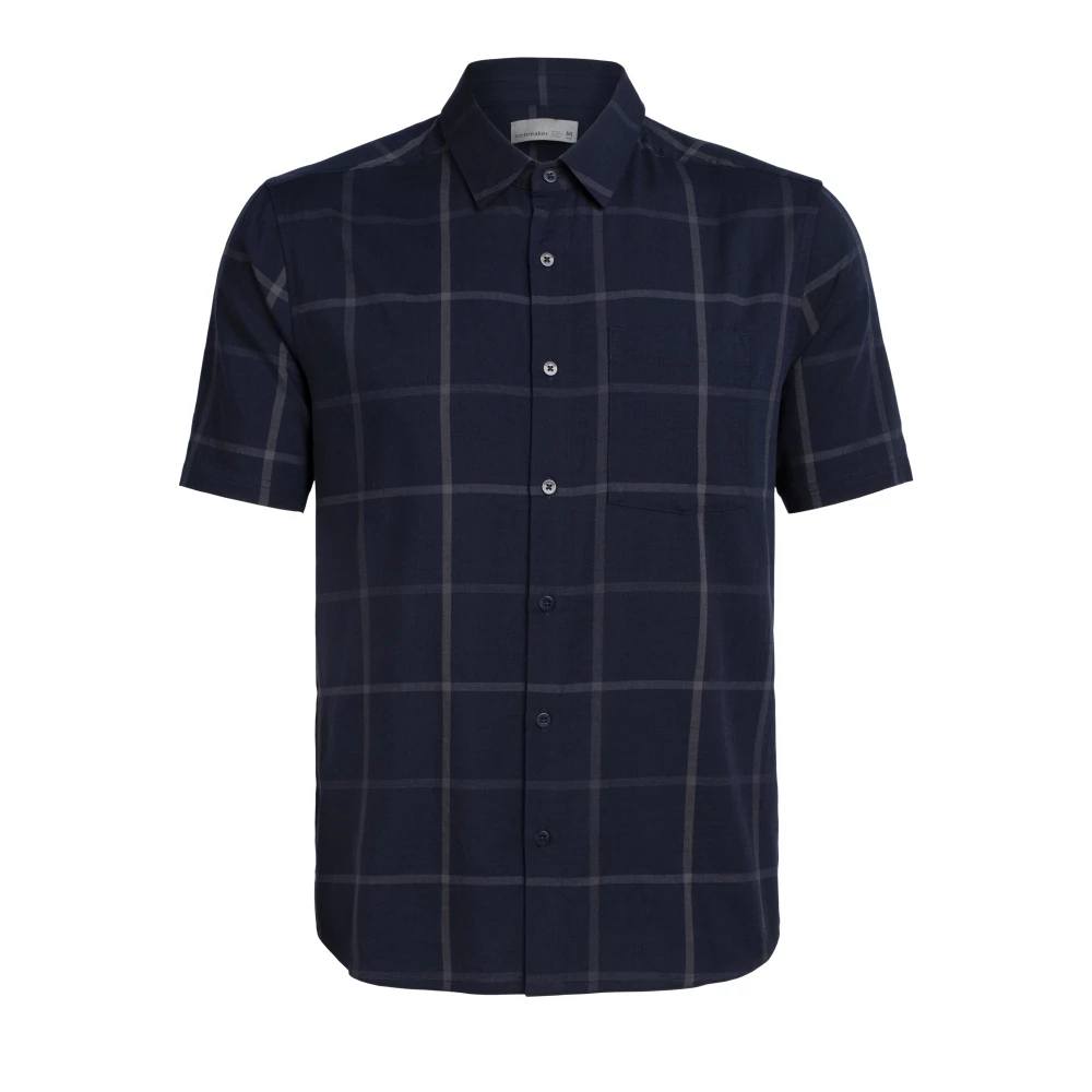 Icebreaker Merino Hybrid Mens Collared Dress Shirt Dark Blue Grey 2XL 3 Icebreaker Merino Hybrid Mens Collared Dress Shirt Dark Blue Grey 2XL